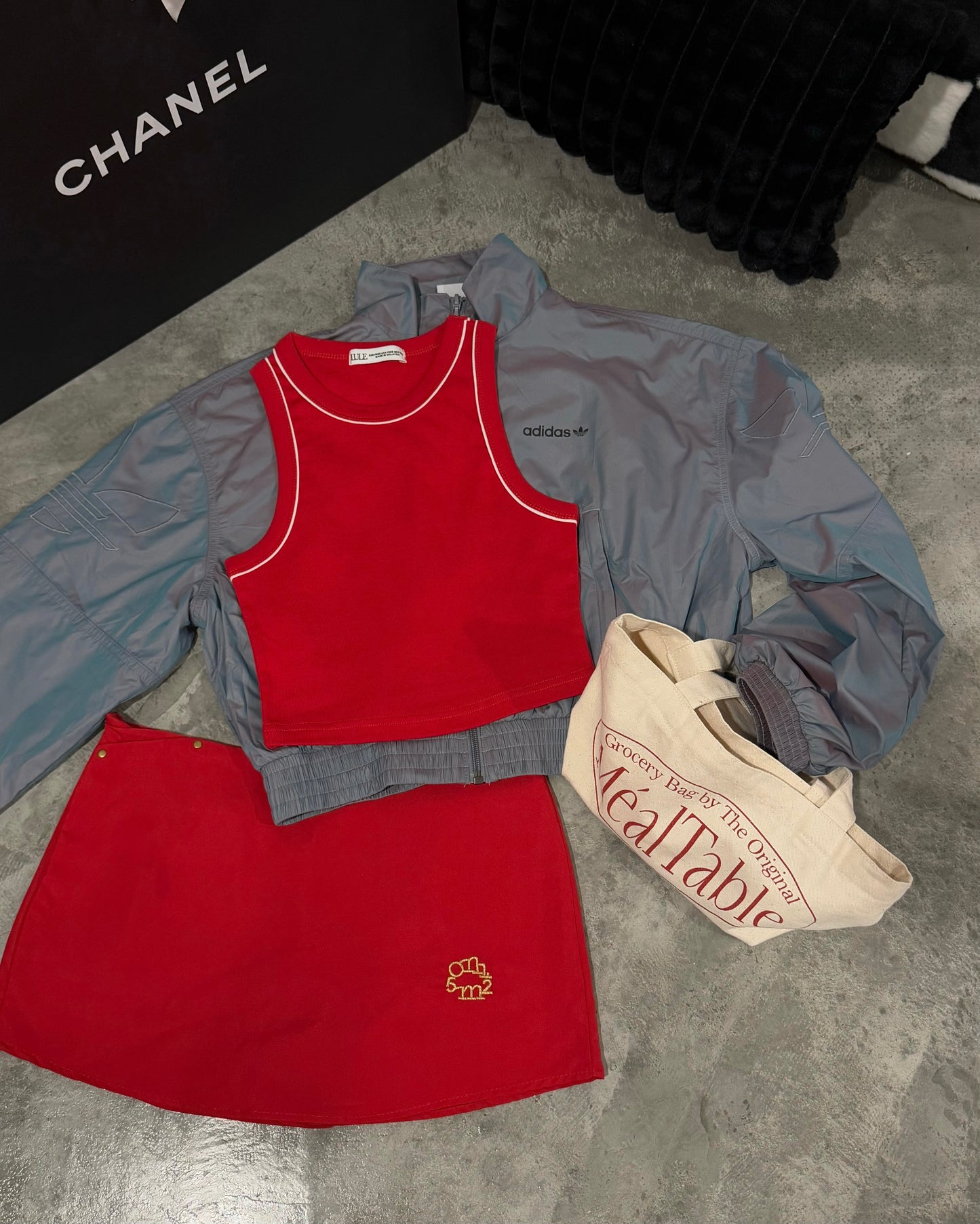 LAST 12 LULE CleanFit-Tank Top Red-White Line