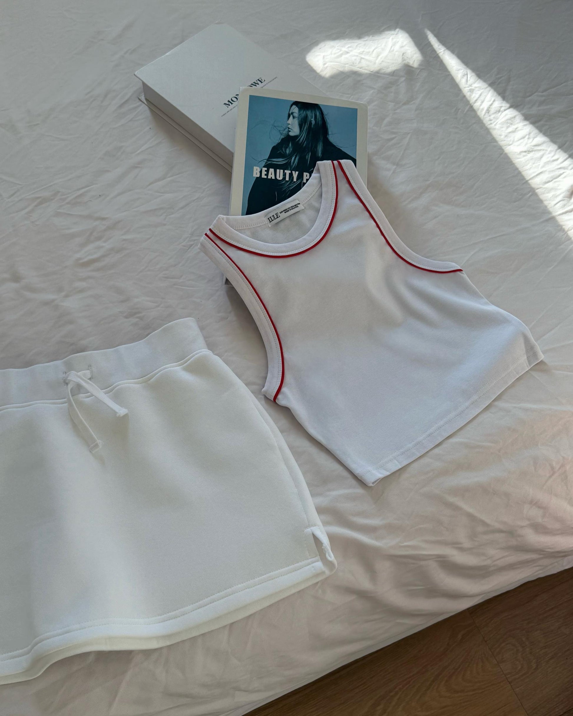 LULE Tank Top Red-White Line