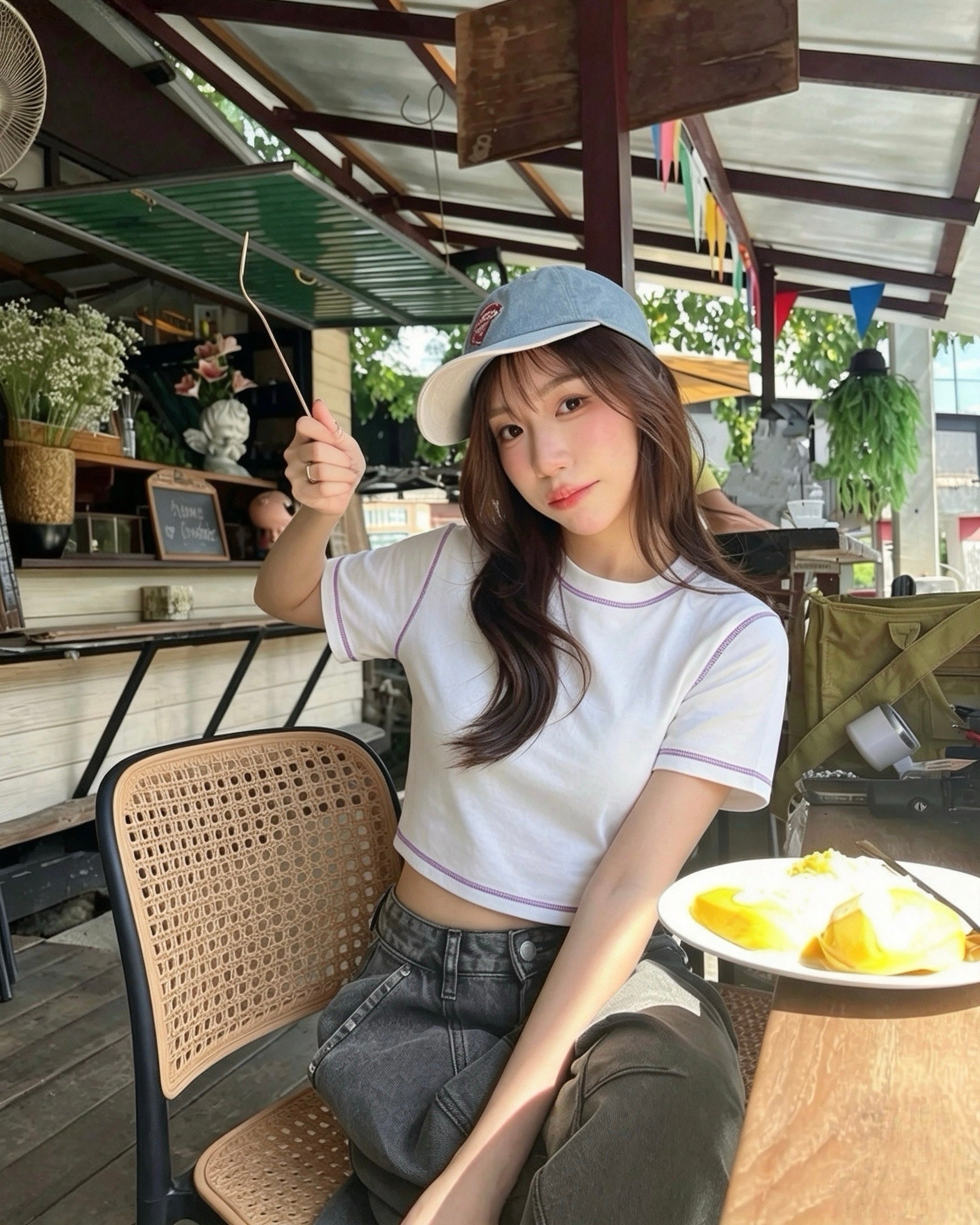 TOP 5 FOR 60 line-design sheer-white tee