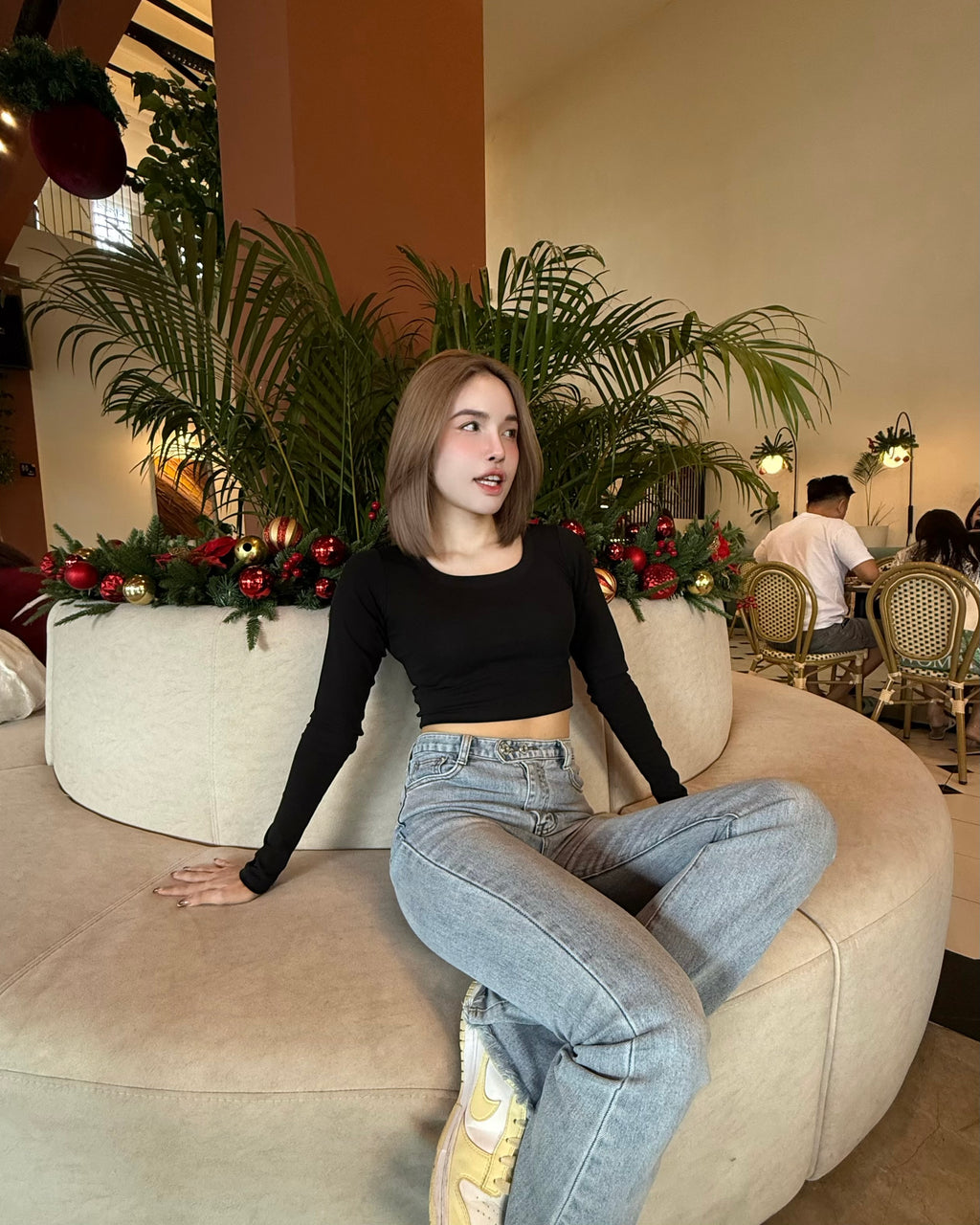 Get-LULE U LongSleeve Basic Tops