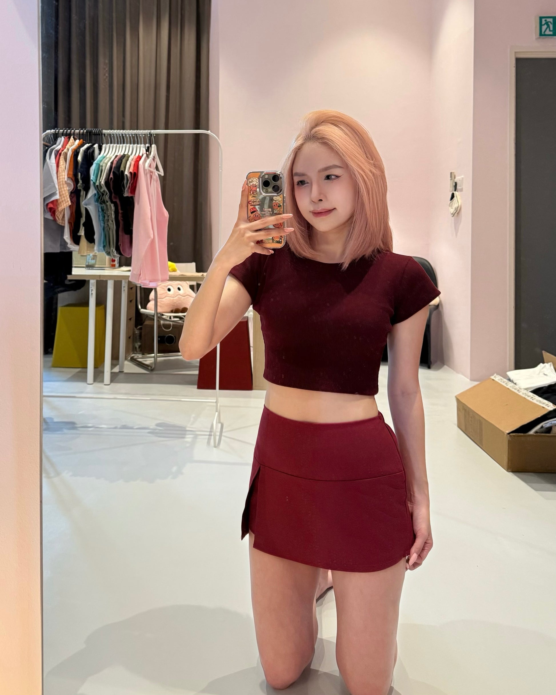 CK-cut Baby Crop-top Premium Knit