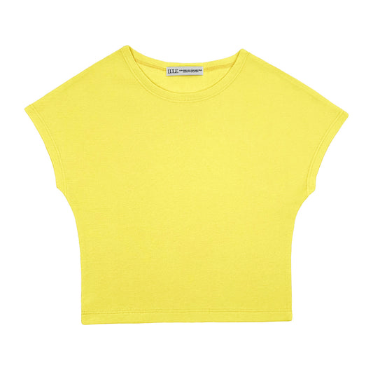 LULE CleanFit-Batwing Basic Tee Cream Yellow