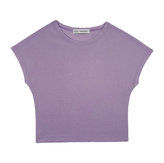 LULE CleanFit-Batwing Basic Tee Lavender