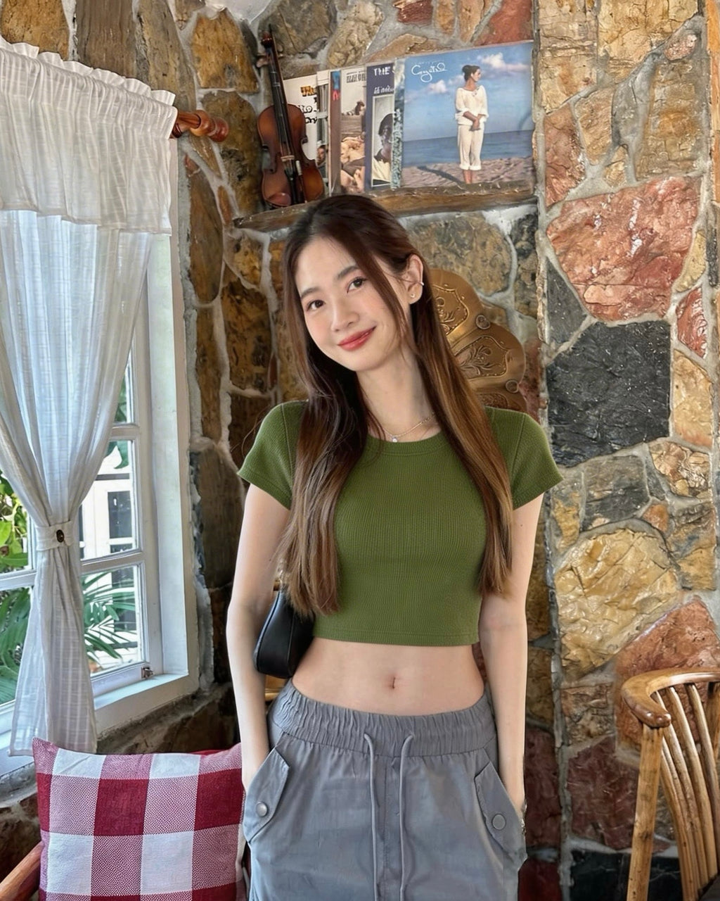 CK-cut Baby Crop-top Premium Knit