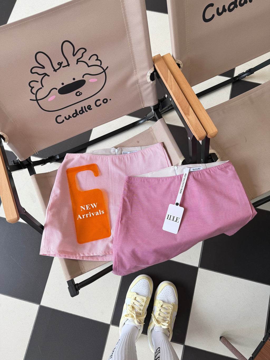 Get-new * LULE Frenchy Mini-Check Skirt Short Lining