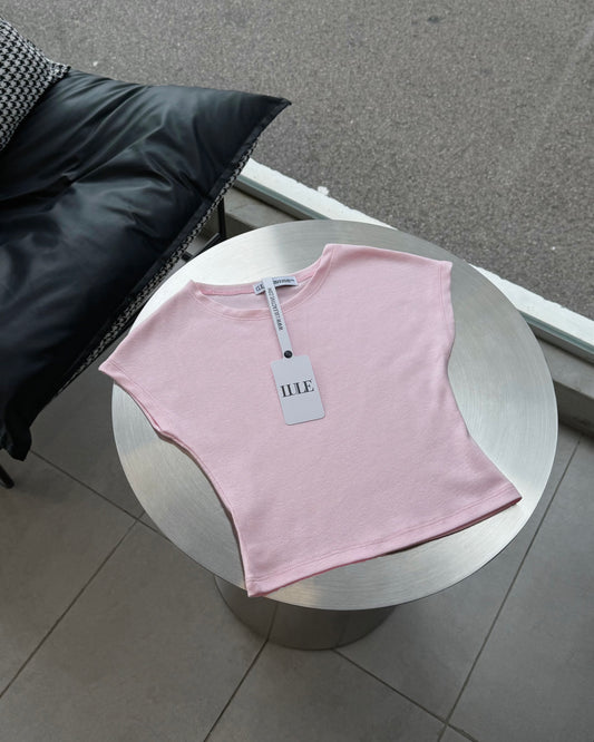 LULE CleanFit-Batwing Basic Tee Blossom Pink