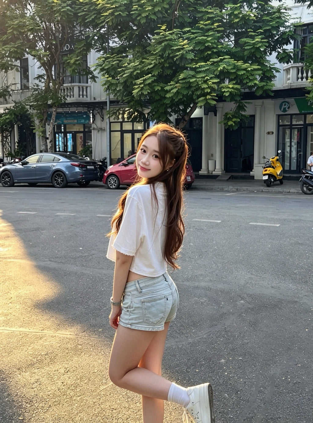 clearance dropshoulder french terry tee