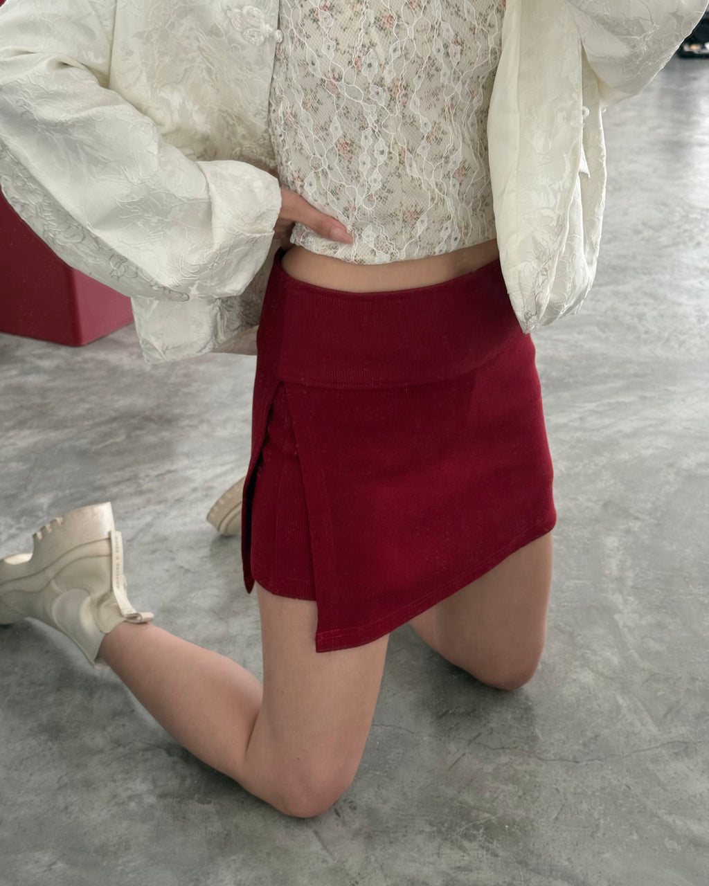 Get-LULE High Waist Side-Split Skort