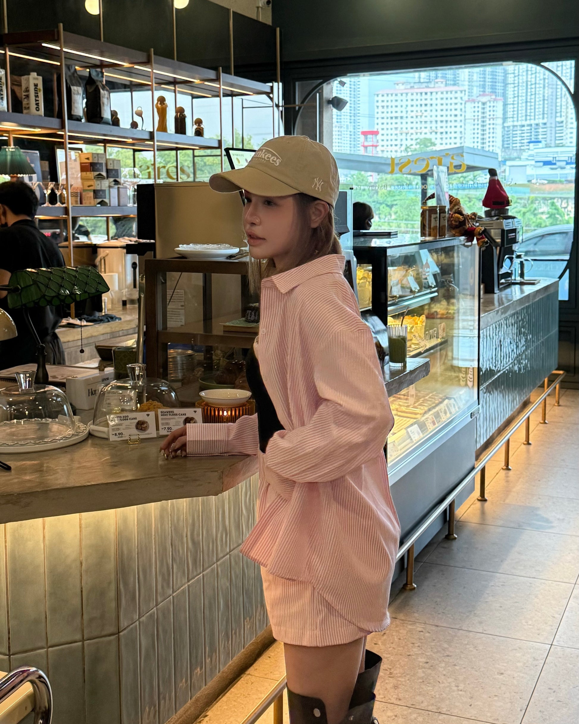 A LULE Minimalist Striped Shirt Pant