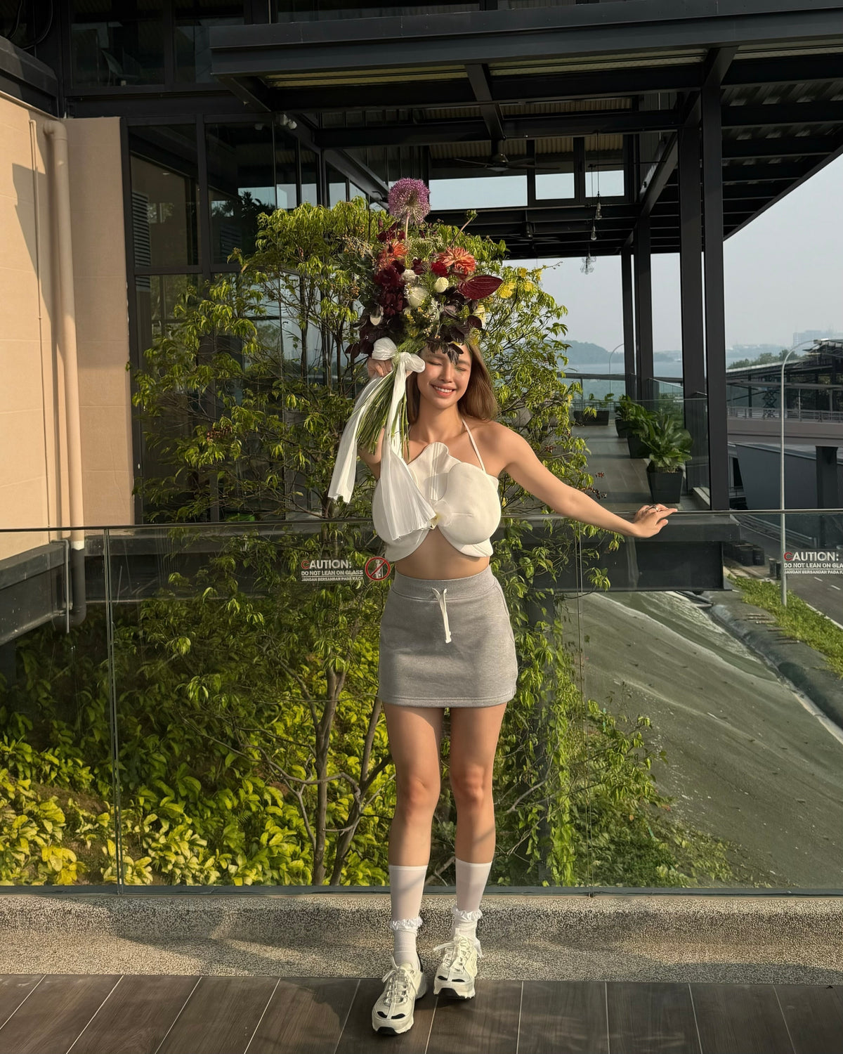 SALE LULE Cloudy Soft Mini Skirt