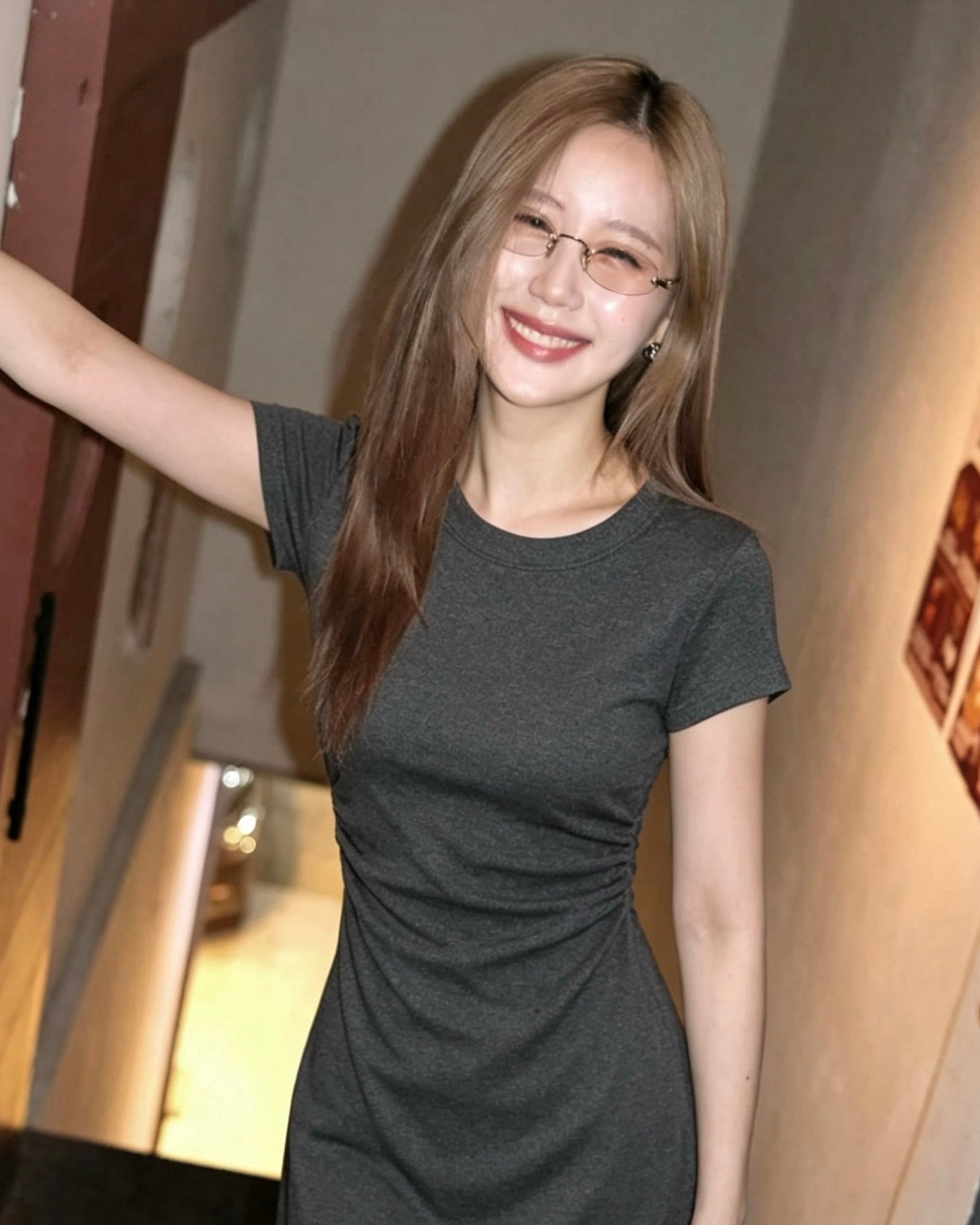 LULE CK-cut Premium Skinny Dress
