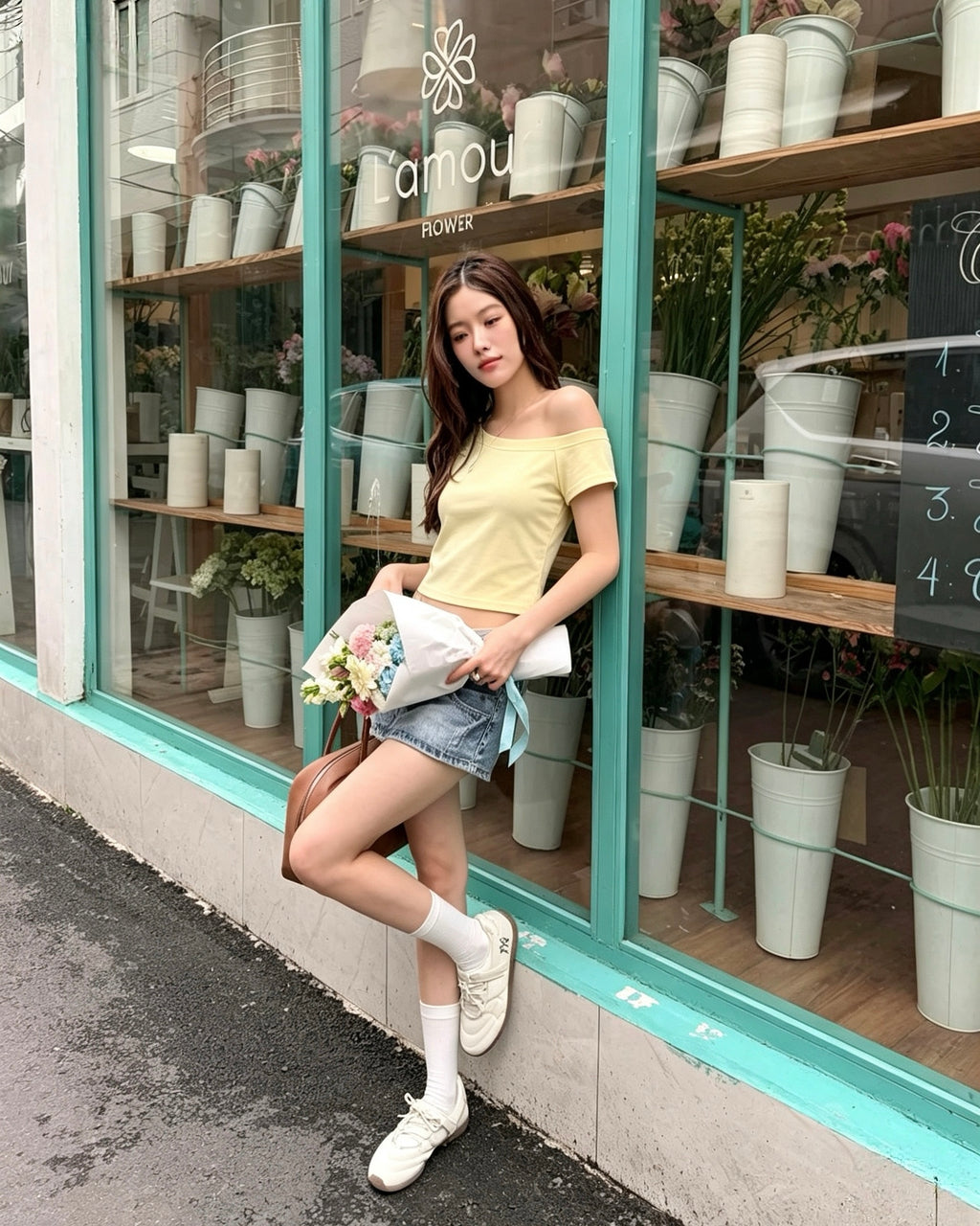 LULE Off-Shoulder Baby Tee