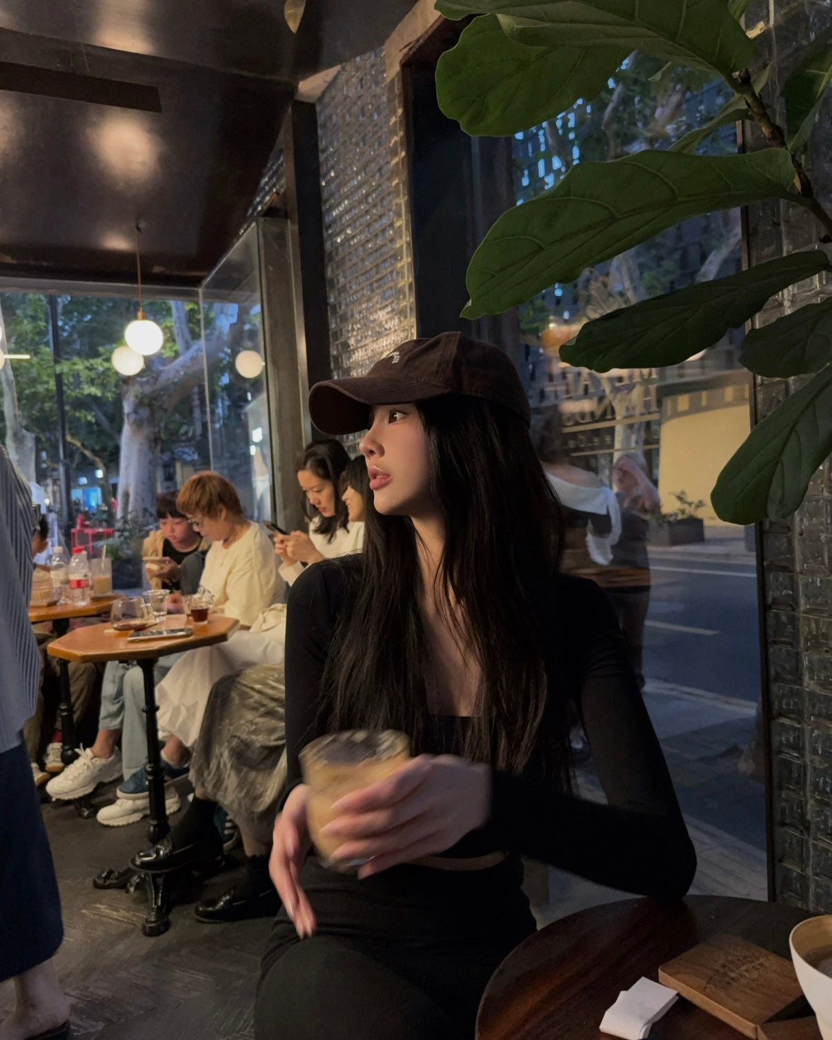 Get-LULE U LongSleeve Basic Tops