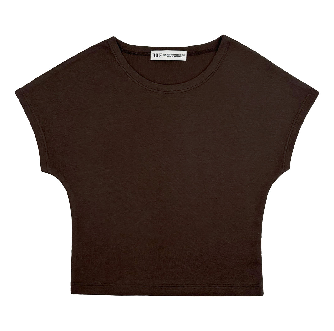 LULE CleanFit-Batwing Basic Tee Café Noir