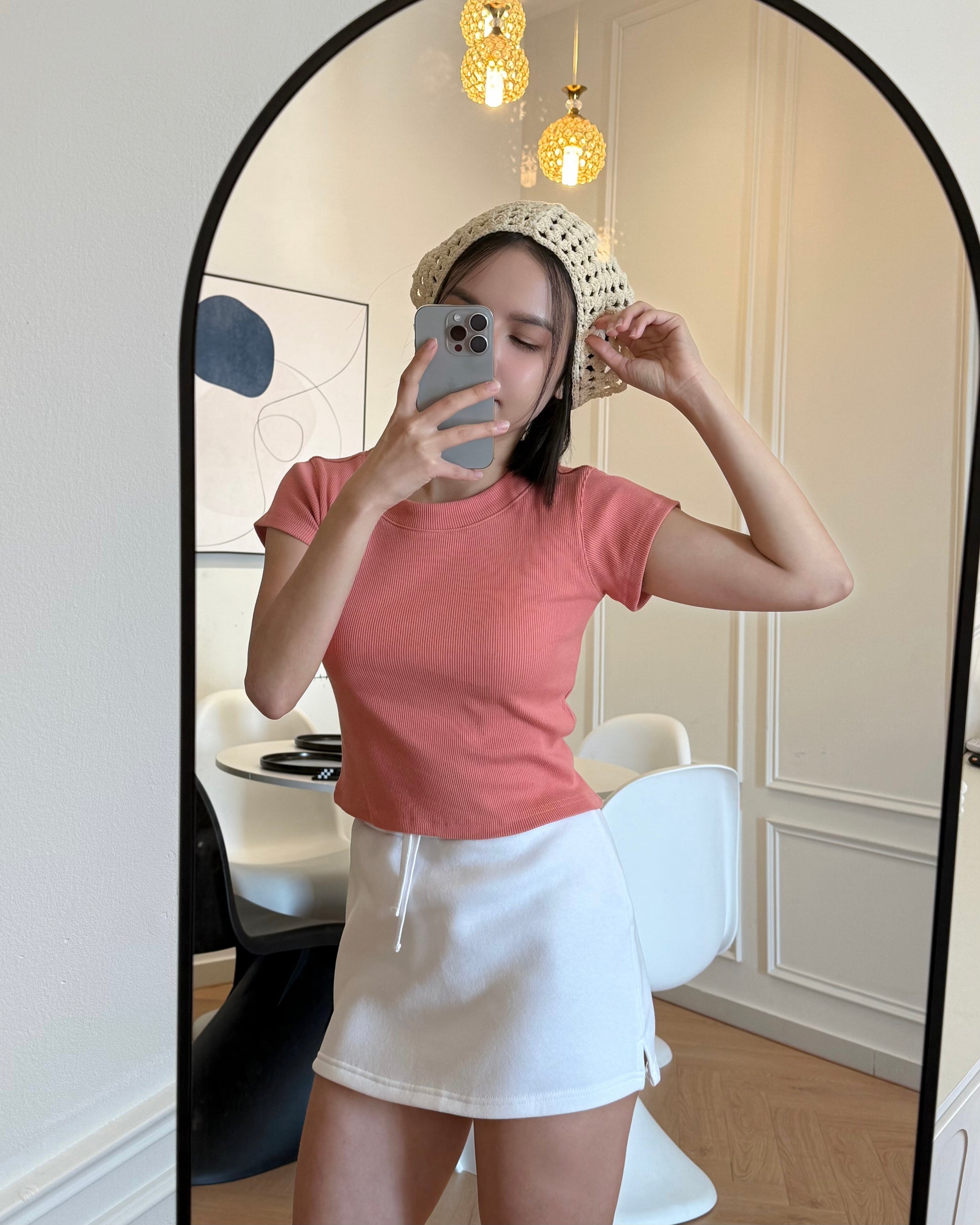 GET-LULE CK Baby Fit Rib Knit Tee