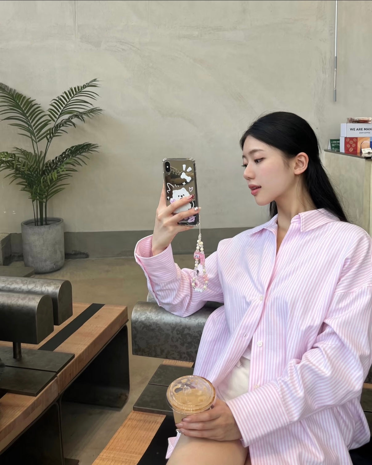 A LULE Minimalist Striped Shirt Pant