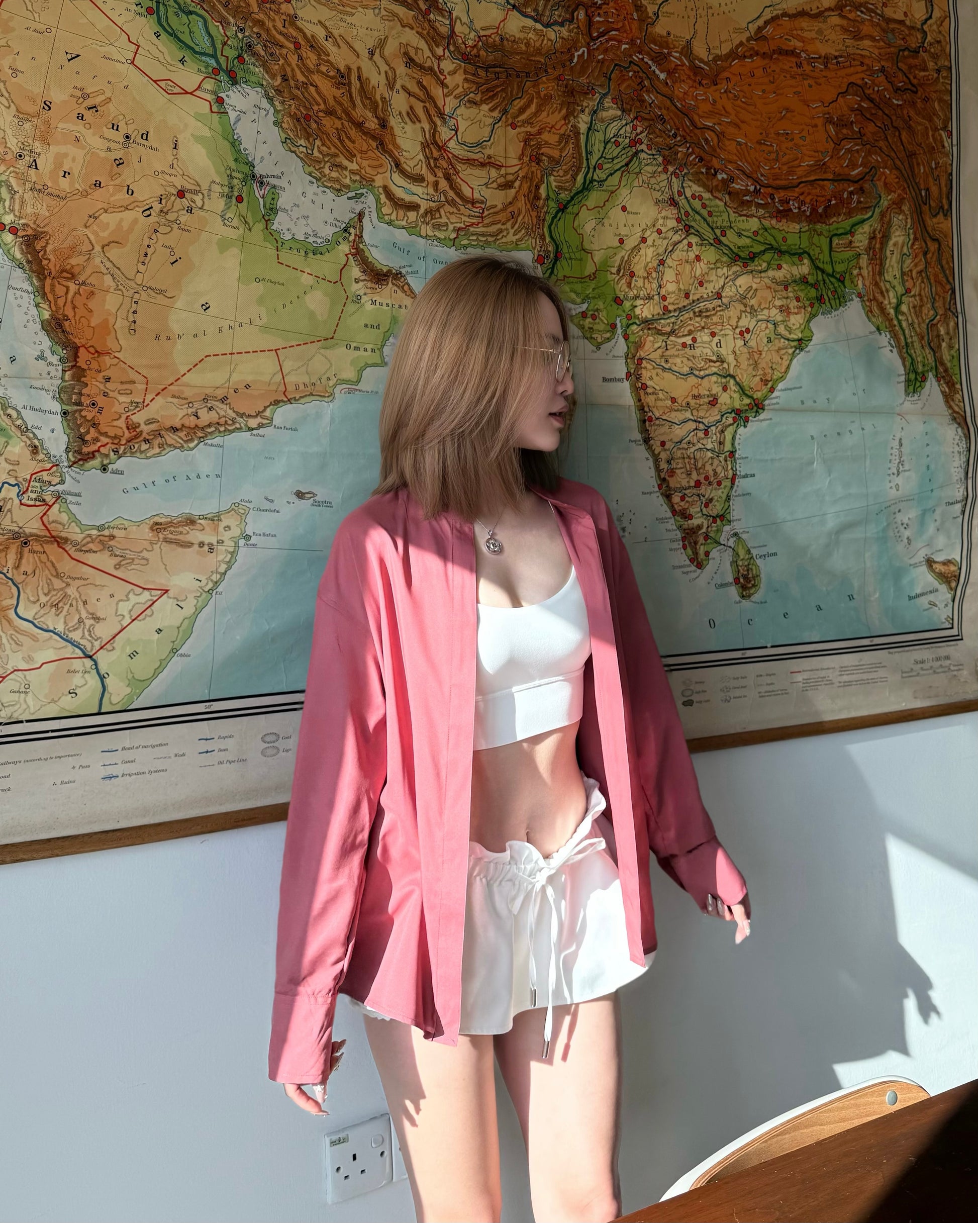 LULE Summer Mandarin Collar Blouse