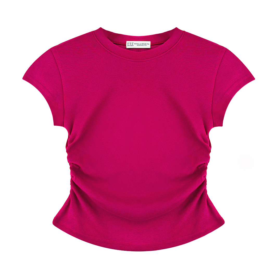 LULE CleanFit-SlimCurve Basic Tee Hot Pink