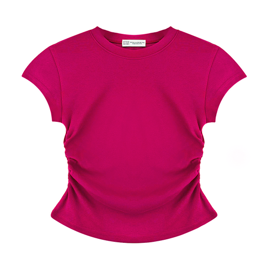 LULE CleanFit-SlimCurve Basic Tee Hot Pink