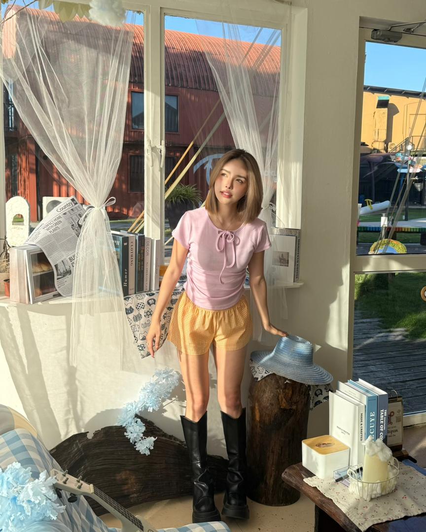 LULE Bow-knot Slimcurve Tee