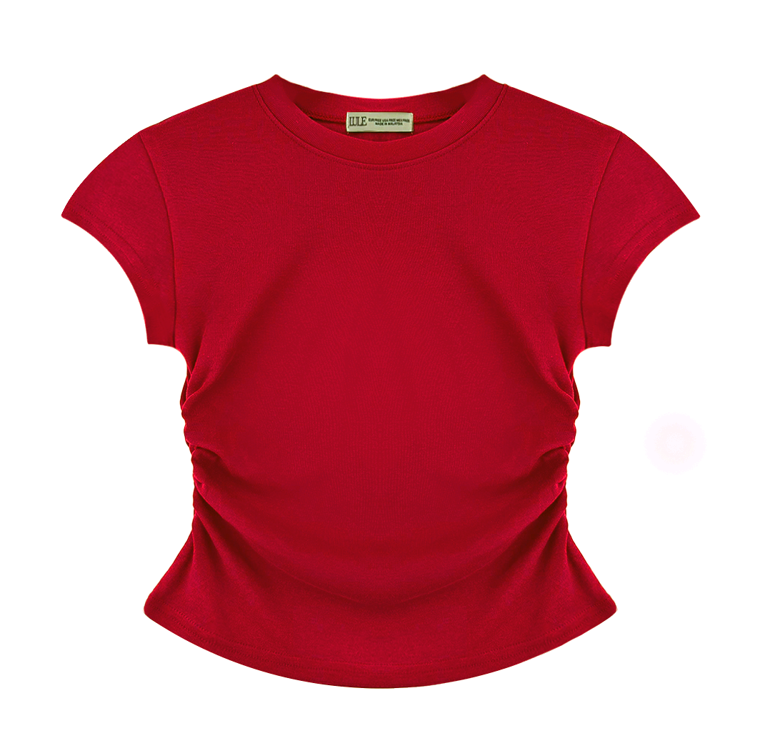 LULE CleanFit-SlimCurve Basic Tee Red