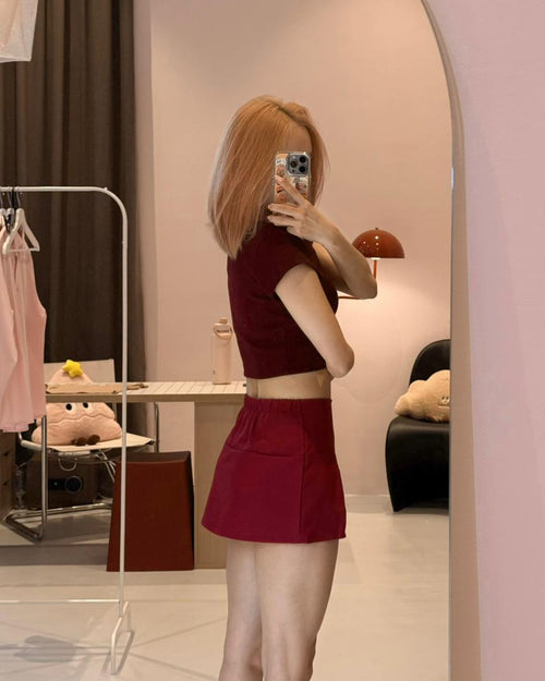 A Premium Mini-Skirt Pant