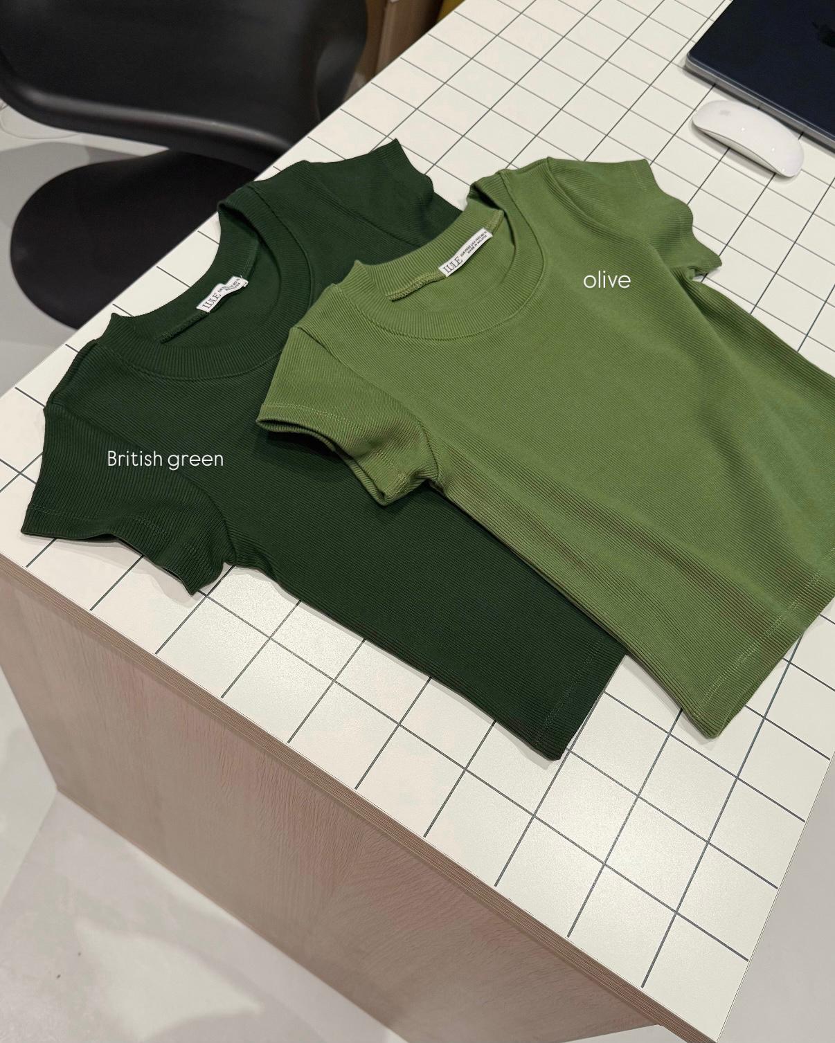 GET-LULE CK Baby Fit Rib Knit Tee