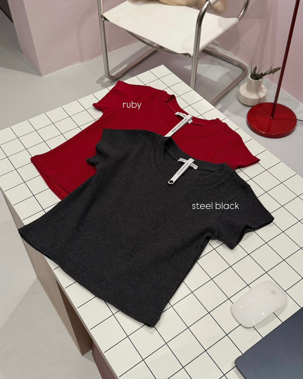 GET-LULE CK Baby Fit Rib Knit Tee